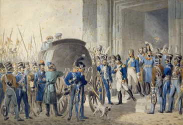 Abreise Napoleons (1769-1821) nach Elba